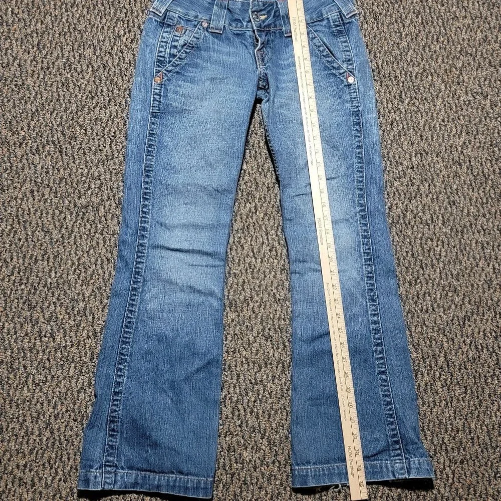 True Religion Horseshoe Pocket Sammy Jeans Size 27 Designer Denim Luxury Denim - Picture 9 of 16